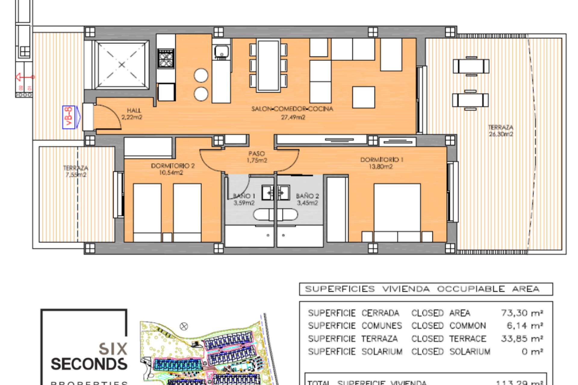Gensalg - apartment -
Orihuela Costa - Playa Flamenca
